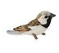 Hansa Toy – Peluche Oiseau Moineau 14 cm – x2