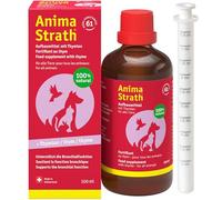Anima-Strath au Thym 100ml - Sirop Bronchique Naturel pour Chiens et Chats | Complément Alimentaire Liquide pour Le Système Respiratoire, la Toux et l’Immunité