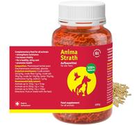 ANIMA-STRATH - Supplément de Levure Végétale - pour Chiens - 61 Micronutriments - Favorise la Santé - Garnitures de Nourriture pour Chiens - Végétarien - Granulés - 100g