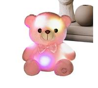 AnimaDi Peluche lumineuse douce pour décoration de chambre de 20 cm | Ours en peluche pour enfants, adultes, maison, salon, crèche, bureau, Noël