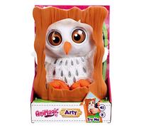 Animagic Goes Wild Arty Owl et Arbre en Peluche Douce avec Sons et lumière Multicolore