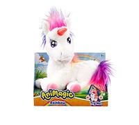 Animagic Goliath Rainbow, Ma Licorne Magique - Peluche Interactive - À Partir de 2 Ans - Effets Sonores et Lumineux - Jouet Éducatif pour Enfants - Peluche avec Fonctions
