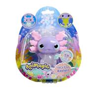 ANIMAGIC - Let’s Glo Axolotl Pastel - Animal de Compagnie Électronique Lumineux - Pour Enfants dès 4 Ans - Corps Extensible avec Perles d’Eau Phosphorescentes et UV LED - Flotte & Brille dans l’Eau