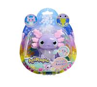 ANIMAGIC - Let’s Glo Axolotl Pastel - Animal de Compagnie Électronique Lumineux - Pour Enfants dès 4 Ans - Corps Extensible avec Perles d’Eau Phosphorescentes et UV LED - Flotte & Brille dans l’Eau