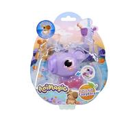 Animagic Let's Glo Capybara Violet - Jouet Lumineux et Doux Idéal Dès 4 Ans | Corps flottant et élastique qui brille dans l'eau du bain - expérience sensorielle originale - compagnon électronique