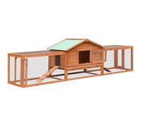 ""Animail'Cage Extérieur lapins Moderne - Clapier Pin massif et sapin 310x70x87 cm 26,92Kg, FR2023