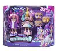 Animakii - Licorne et Chauve-Souris - Coffret Poupée Personnalisable Bleu