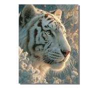 Animal 5D Diamond Painting Adulte Grand Format - Tigre Peinture Diamant Kit Complet Broderie, Loisirs Créatifs Adultes Bricolage, Tableau Diamant pour Décoration Murale Maison 50 x 70 cm BJHF576