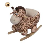 Animal à Bascule - BANINNI - Girafe - Peluche et Bois - Intérieur