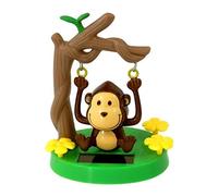 Animal À Danser Solaire, Danse Solaire Balançoire, Figurine Singe Solaire Balançoire Figurine Solaire pour Décoration Voiture, 8x6x10cm