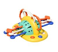 Animal à tirer avec ficelle | Cube d'activité avec ventouses, jouet sensoriel avec cordon de traction | pour filles à partir de 3 mois voiture, avion, voyage, anniversaire, cadeau de Noël
