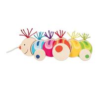 Animal à tirer la chenille papilio multicolore TU