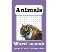 Animal Adventure Word Search: Word Searches with easy to read print about Animals, Jungle, Ocean, Farm & More | 6x9 inches, 110 pages | 50+ puzzles ... Gift for Vacation, Holidays and Free Times