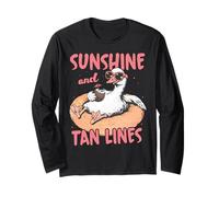 Animal Amusant Sunshine Tan Lines Goose Summer Beach Vacation Manche Longue