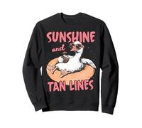 Animal Amusant Sunshine Tan Lines Goose Summer Beach Vacation Sweatshirt