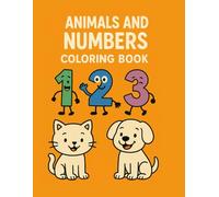 Animal and Numbers Coloring Book