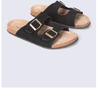 Animal Animal Black Avery Casual Leather Sliders