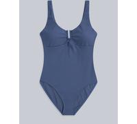 Animal Animal Blue Womens Florence Quick Drying UV Rib Swimsuit