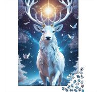 Animal Art Elk Puzzle 1000 Pièces Educa Jouet en Bois Divertissement Créatif Décoration Intérieure Jeu Éducatif Challenge Toy Adultes & Enfants des 14 Ans 1000pcs (38x26cm)