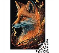 Animal Art Fox Puzzle 1000 Pièces Educa Jouet en Bois Cadeau Unique De l'art De La Décoration Jeu Éducatif Challenge Toy Adultes & Enfants des 14 Ans 1000pcs (38x26cm)