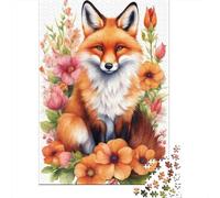 Animal Art Fox Puzzle 1000 Pièces Educa Jouet en Bois Cadeau Unique Décoration Intérieure Jeu Éducatif Challenge Toy pour Adultes Et Enfants À Partir De 12 Ans 1000pcs (38x26cm)
