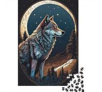 Animal Art Wolf Puzzle 1000 Pièces Educa Jouet en Bois Divertissement Créatif De l'art De La Décoration Jeu Éducatif Challenge Toy Adultes & Enfants des 14 Ans 1000pcs (38x26cm)