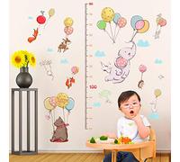 Animal Balloon Hauteur Autocollants Chambre D'Enfant Maternelle Classe Hauteur Autocollant Mural Sticker Décor