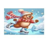 Animal Bear Puzzles en Bois 1000 Pièces Adultes, Poster Jigsaw Puzzle, Design Unique Jouet ÉduChatif pour Adolescents Et EnfFourmis （75×50cm）