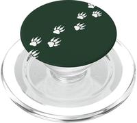 Animal Bear Tracks Chemin de Sentier Diagonal Empreintes de Pattes PopSockets PopGrip pour MagSafe