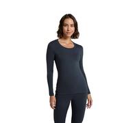 Animal Blaze Haut couche de base pour femme - Chemise légère et douce, chaude et confortable - Ski d'hiver, sports d'hiver, marche, bleu marine, 38