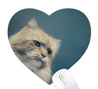 animal blue cat photographie tire Jeux de tapis de souris en forme de coeur