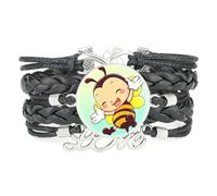 Animal,Bonheur,Dessin Animé,Abeille,Défaut,Art,Ajustable,Cuir,Tressé,Bra | Multistrat,Punk,Bracelet,Fait main,Offre,Bangle,Accessoire,Amie,Amoureux,Ethnique,Amitié,Anniversaire,Noël,Musique,Art