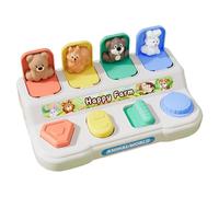 Animal Box Toy - Interactive Cause Effect Game, Fine Motor Skill Trainer, Sensory Development, Finger Flexibility Practice, ABS Material | Educational Learning Toy for Kids Parent Child Bondi