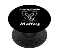 Animal Brain Illness Quote Elephant Mental Health Matters PopSockets PopGrip Adhésif