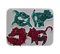 Animal Bread Clip Mold - Silicone, Quick Release, Cute Cat/Shark/Cow Design