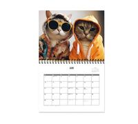 Animal Calendar For Wall - Animal Walls Calendar 2025 Household Cats | Colorful 12 Month Wall Calendara, 2025 Household Cats Calendars,Dangling Calendars For To-Do List, Scheduling