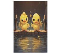 Animal Canard Puzzle en Bois 1000 Pièces pour Adultes Et Enfants, Puzzles Impossible, Jeu De Patience Coloré, Jeu D'adresse pour Toute La Famille, À Partir De 12 Ans (78×53cm)