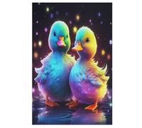 Animal Canard Puzzle en Bois 1000 Pièces pour Adultes Et Enfants, Puzzles Impossible, Jeu De Patience Coloré, À Partir De 12 Ans 78×53cm
