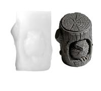 Animal Candle Mold - Forme d'Owl - Non Stick Silicone Mold, DIY Crafting Kit for Concrete Clay Epoxy Resin, Soap Candle Chocolate Dessert Making for Adults Family Children Creative Projects