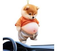 Animal Car arrière - Remorque de rétroviseur - Remorque de chien de chat drôle pour la voiture | Décoration du rétroviseur arrière 2D | Accessoires intérieurs automatique | Charme animal mignon | Déco