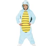 Animal Carnaval Costume Tortue pour enfants Capuche Une pièce Costume Fun Fantaisie Tenues Fêtes Carnaval Aventures Animales Cape Douillet Enthousiasme Fête Animaux, Taille : 140/146 Couleur : Bleu