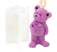 Animal Casting Mold, Bear Epoxy Craft Kit, Resin Pouring with Reusable Silicone Structure System, High Detail Mold Accessory Set, Smooth Artistic Style Finish, Hobby Use for Handmade Decor Projects