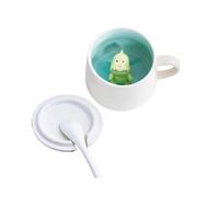 Animal Ceramic Mug,cute Cartoon Handmade Ceramics Cup,coffee Mug with Dinosaur Inside