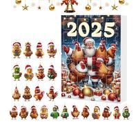 Animal Charm Set - Wall Hanging Decor, Countdown Gift With Individual Packages, Shatterproof Figures For Safe Display, Home Festive Accessory Car Rearview Mirror Decor