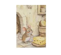 Animal Cheese Factory Drapeau décoratif rétro pour jardin Bannière de Noël pour décoration extérieure 28 x 40 cm Double face