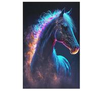 Animal Cheval Galaxie Puzzles Adulte 1000 Pieces Cadeau Famille Puzzle Classique 3D EnfantsJouet en Bois Cadeau Unique 78×53cm