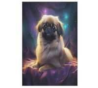 Animal Chien Puzzles en Bois 1000 Pièces pour Adultes, Matériaux Recyclables De Qualité Supérieure Et Puzzle d'impression Haute Définition, Jeu en Famille,Cadeaux Amis. (78×53cm)