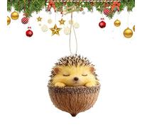 Animal Christmas Ornaments - 2D Acrylic Cute Acorn Hanging Decor, Holiday Tree Decoration Set for Winter Party Home Use, Wall Decor for Indoor Outdoor Display, Festive Animal Ornament Decoration Set