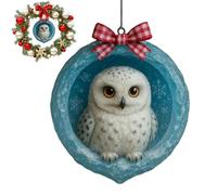Animal Christmas Ornaments - 2D Acrylic Pendant Crafts,Festive Lovely Animal Christmas Hangable Extensive Trees Decorations,for Home Farmhouse Vacation Bedroom Festival Outdoor Wall Indoor