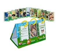 Animal Cognition Flash Cards - Jeu éducatif pour , Vocabulary Builder and Matching Puzzle Game for Early Education, Preschool Homeschool Teaching Tool 6,46 po